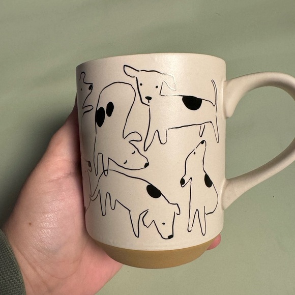 Cream and Tan Dog Mug - Picture 2 of 3